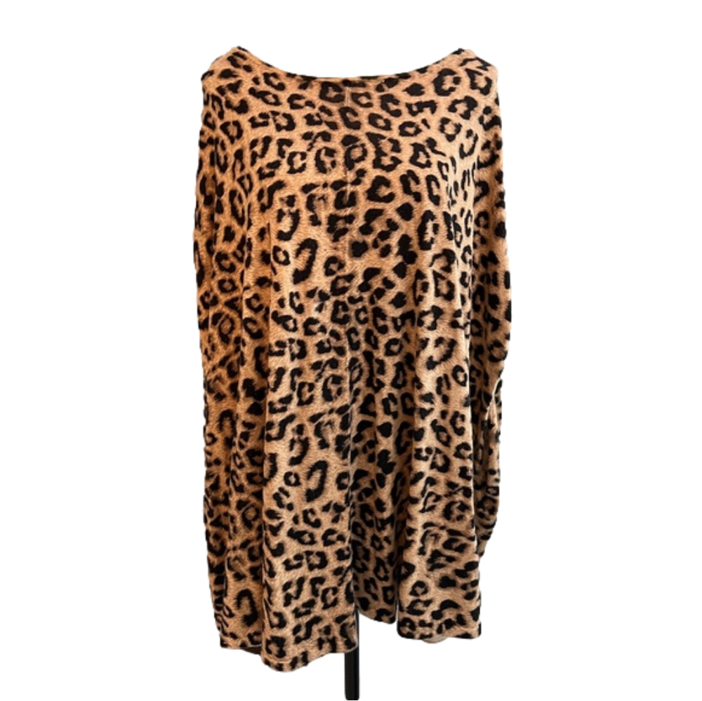 Chico’s cheetah print poncho, one size fits all